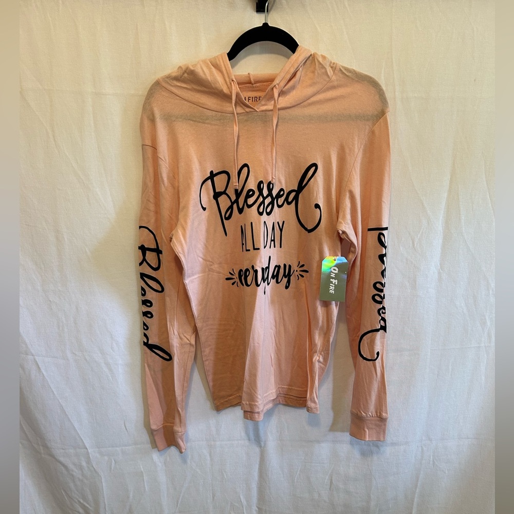 On Fire Hooded Long Sleeve Shirt